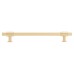 Hampstead Falmouth 12mm Knurled T-Bar Cabinet Pull Handle - 192mm Centres - Satin Brass