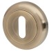 Exel Escutcheon - 48mm Diameter - Keyhole - Antique brass