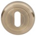 Exel Escutcheon - 48mm Diameter - Keyhole - Antique brass