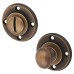Burlington BUR80 by Frelan Bathroom Turn & Release with Plain Rose - 53mm Diameter - Antique Brass