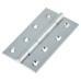 Solid Drawn Butt Door Hinge - 100 x 60 x 2.4mm - Polished Chrome - Pair