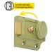 Exel Traditional Nightlatch - 40mm Backset - Champagne Case/Polished Brass Cylinder - Pack of 5