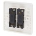 Exel 10A 2 Gang 2 Way Light Switch - White