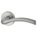 Jigtech Satin Chrome Door Handles on Round Rose - Solar Range 