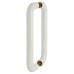 Hoppe AR602/300 Nylon D-Bar Door Pull Handle - Back to Back - 300mm c/c - Diamond White