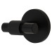 Hampstead Knurled Single Coat Hook - 55 x 52mm - Matt Black