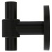 Hampstead Knurled Single Coat Hook - 55 x 52mm - Matt Black