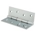 Double Steel Washered Butt Door Hinge - 100 x 67 x 2.2mm - Polished Chrome - Pair
