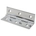Solid Drawn Butt Cabinet Hinge - 64 x 35 x 1.45mm - Polished Chrome - Pair