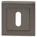 Exel Square Escutcheon - 52 x 52mm - Keyhole - Gun Metal 