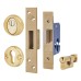 Hampstead BS8621 Euro Deadlock & Thumbturn - 65mm Case - 44mm Backset - Square - PVD Brass 