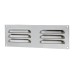 Exel Hooded Louvre Vent - 229 x 76mm - 2470mm² Free Air Flow - Polished Stainless Steel