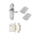Exel Ashmead 3 Lever Sashlock Door Handle Kit - Satin Chrome