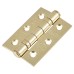 Exel Latch Pack - 76mm Case - 57mm Backset - 2 x Fire Rated Ball Bearing Hinges - Polished Brass