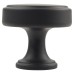 Crofts & Assinder Calgary Round Cabinet Knob - 40mm Diameter - Matt Black
