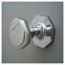 Exel Octagonal Centre Door Knob - 79mm Rose Diameter - Polished Chrome Exel Octagonal Centre Door Knob - 79mm Rose Diameter - Polished Chrome