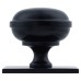 Alexander & Wilks Quantock Cabinet Knob on Square Backplate - 38mm Diameter - Matt Black