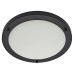 Forum Spa Delphi 18W Large Flush LED Bathroom Ceiling Light - IP44 - 4000K Cool White - Satin Black