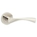 Exel Polished Nickel Door Handles on Round Rose - Ariel Range 