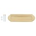 Victorian Shaped Letter Plate - 277 x 77mm - Polished Brass