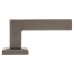 Exel Gun Metal Door Handles on Square Rose - Dita Range 