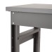 elfa Garage+ Storage Top Track System - Adjustable Workbench - 834-1077mm x 1800 x 620mm - Matt Grey