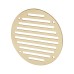 Hampstead Circular Slotted Vent - 127mm - 4145mm² Free Air Flow - Polished Brass