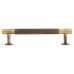 Carlisle Brass 13mm Knurled T-Bar Cabinet Pull Handle - 128mm Centres - Antique Brass