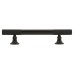 Exel York 12mm Partially Knurled T-Bar Cabinet Pull Handle - 96mm Centres - Matt Black
