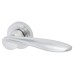 Exel Satin Chrome Door Handles on Round Rose - Lancaster Range 