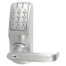 Codelocks CL5010 Digital Code Lock and Latch with Key Override - Brushed Steel