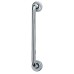 Exel 19mm D-Bar Door Pull Handle on Rose - Screw Fix - 225mm Centres - Polished Aluminium