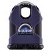 Squire Stronghold SS80 Closed Shackle Padlock - 80mm Body - 16 x 25mm Shackle - Black/Blue