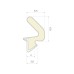 Schlegel Q-Lon 9257 Universal uPVC Door Replacement Seal - 10m Length - White