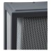 Forum Zink Cuba Outdoor Wall Lantern Light - IP44 - Anthracite with Silver Mesh Insert