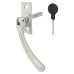 Hampstead Bulb End Locking Espagnolette Casement Window Handle - Right Hand - Soft Satin Chrome