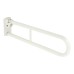 Fitzroy of London Hinged Support Grab Rail - 800 x 200mm - Stainless Steel - White Powder Coated