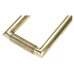 From The Anvil Brompton Rectangular Knurled Door Knocker - 145 x 90mm - Aged Brass