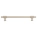 Hampstead Falmouth 12mm Knurled T-Bar Cabinet Pull Handle - 192mm Centres - Satin Nickel