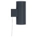 Forum Zink Eldon 2W LED Solar Outdoor Up & Down Wall Light - IP44 - 3000K Warm White - Anthracite