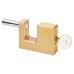 Solid Brass Shutter Lock - 60mm Body - 15 x 20mm Shackle - Keyed to Differ