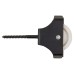 Line Pulley - Double Screw - 52 x 31mm - Black