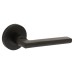 Exel Matt Black Door Handles on Round Rose - Lexi Range 