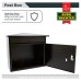 Burg Wachter Mersey Mailbox - 359 x 349 x 206mm - Black