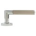Serozzetta by Carlisle Brass Polished Chrome/Satin Nickel Lines Door Handles on Rose - Trend Range 