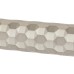 Exel Satin Nickel Honeycomb Door Handles on Round Rose - Cara Range 