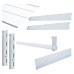 Exel Wardrobe Kit - 1 Bay & 1 x Ventilated Wire Shelf - White