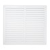Louvre Vent - 271 x 247mm - 26500mm² Free Air Flow - White Plastic