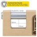Exel Solid Brass Shutter Lock - 70mm Body - 16.5 x 22mm Shackle - Keyed to Differ