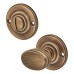 Exel Bathroom Turn & Release - 40mm Diameter - Antique Brass